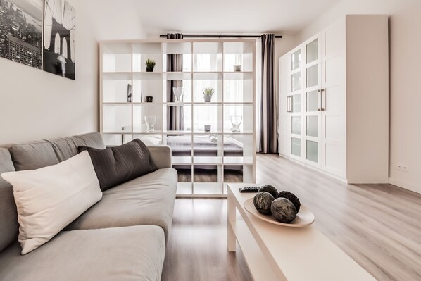 Superior Apartment | Living area - Downtown Apartment Francouzska (Prague)