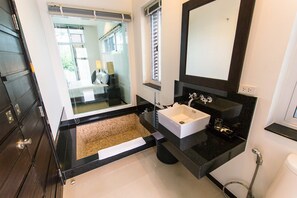 Bathroom - Oxygen Pool Villa by Rents In Phuket (Rawai)