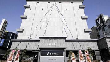 Majoituspaikan julkisivu