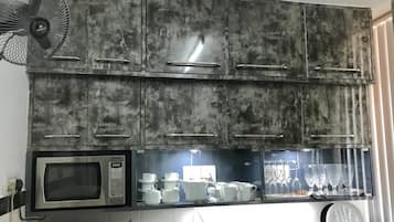 Apartment | Private kitchen | Fridge, microwave, oven, stovetop