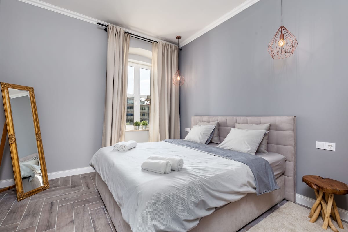 Comfort appartement, 1 slaapkamer (1) | 1 slaapkamer, geluiddichte muren, een strijkplank/strijkijzer