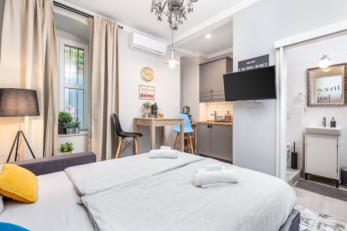 Studio | 1 slaapkamer, geluiddichte muren, een strijkplank/strijkijzer