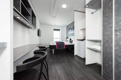 Estudio, 2 camas individuales, cocineta | Escritorio, wifi gratis y ropa de cama