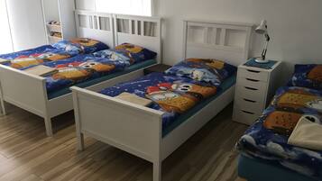 Free WiFi, bed sheets