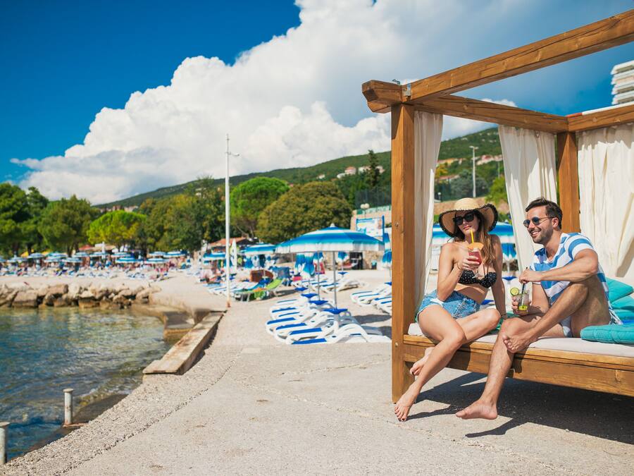 Beach nearby, white sand