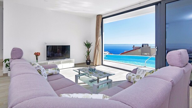 Villa, Private Pool, Sea View | Living area - Villa Maslina (Makarska)