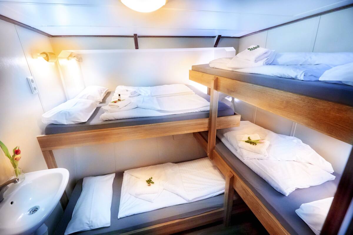 キャビン | 1 室のベッドルーム、ベッドシーツ