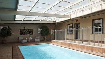 Indoor pool, a heated pool