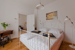 Huoneisto | 2 makuuhuonetta, silitysrauta/-lauta, vauvansängyt, ilmainen Wi-Fi