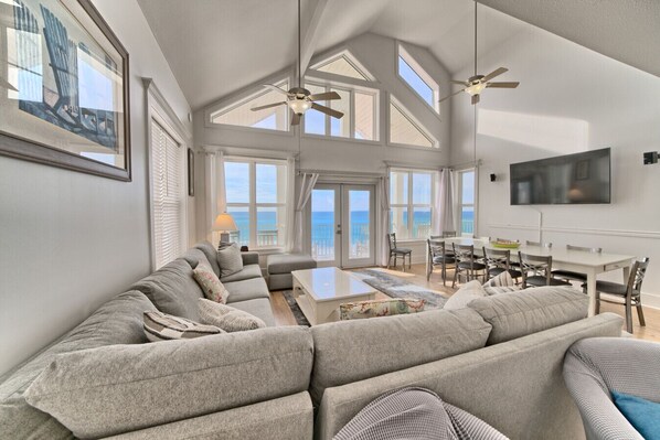 TV, offices - Villa Rosemary - Shared Pool & Tennis, Sleeps 18! (Panama City Beach)