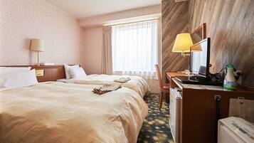 Desk, blackout curtains, iron/ironing board, free WiFi