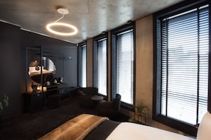 Premium Room, 1 Queen Bed, City View | Premium bedding, minibar, in-room safe, individually decorated - The Loft Hotel - Adults Only (Kraków)