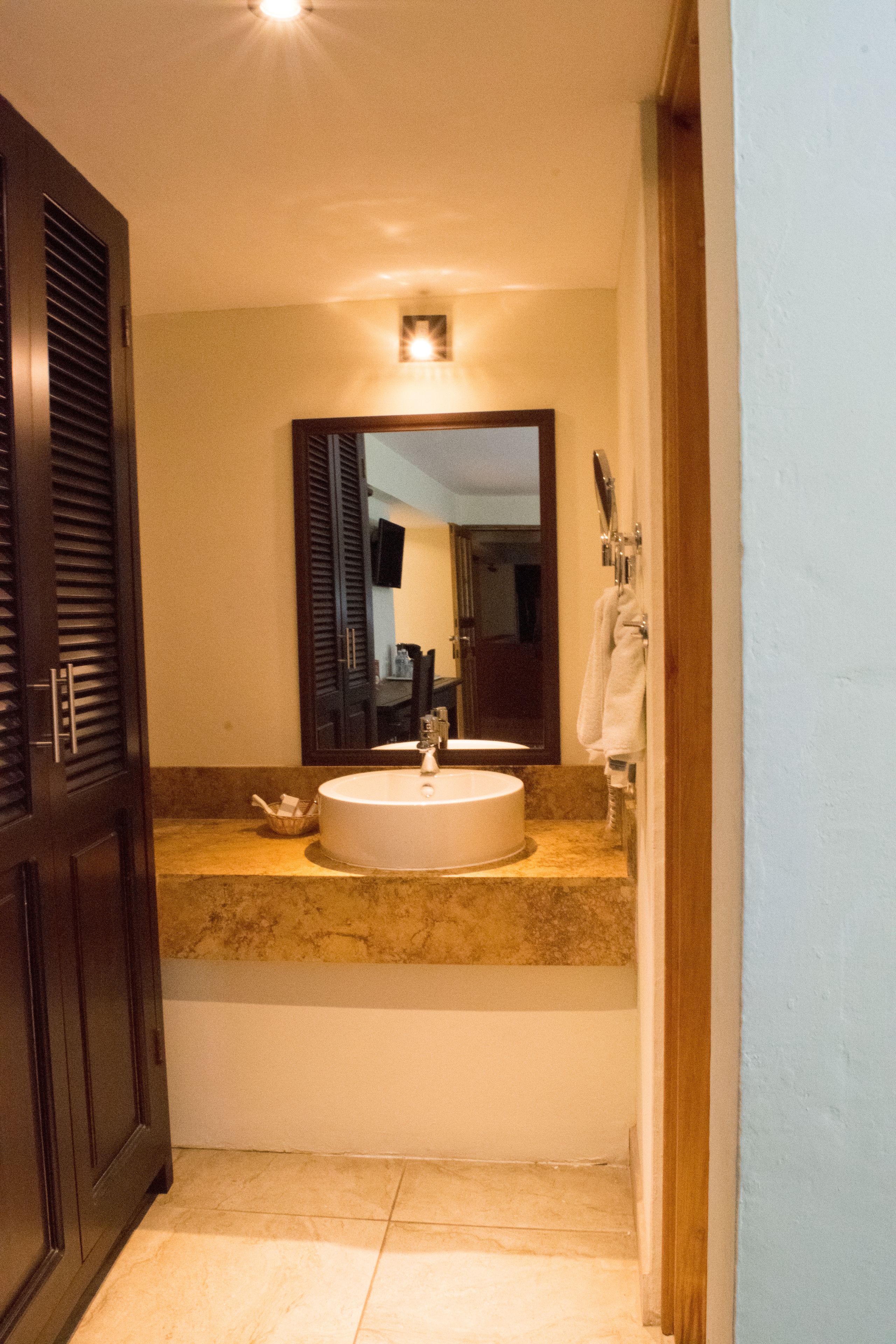 free toiletries, hair dryer, towels, soap