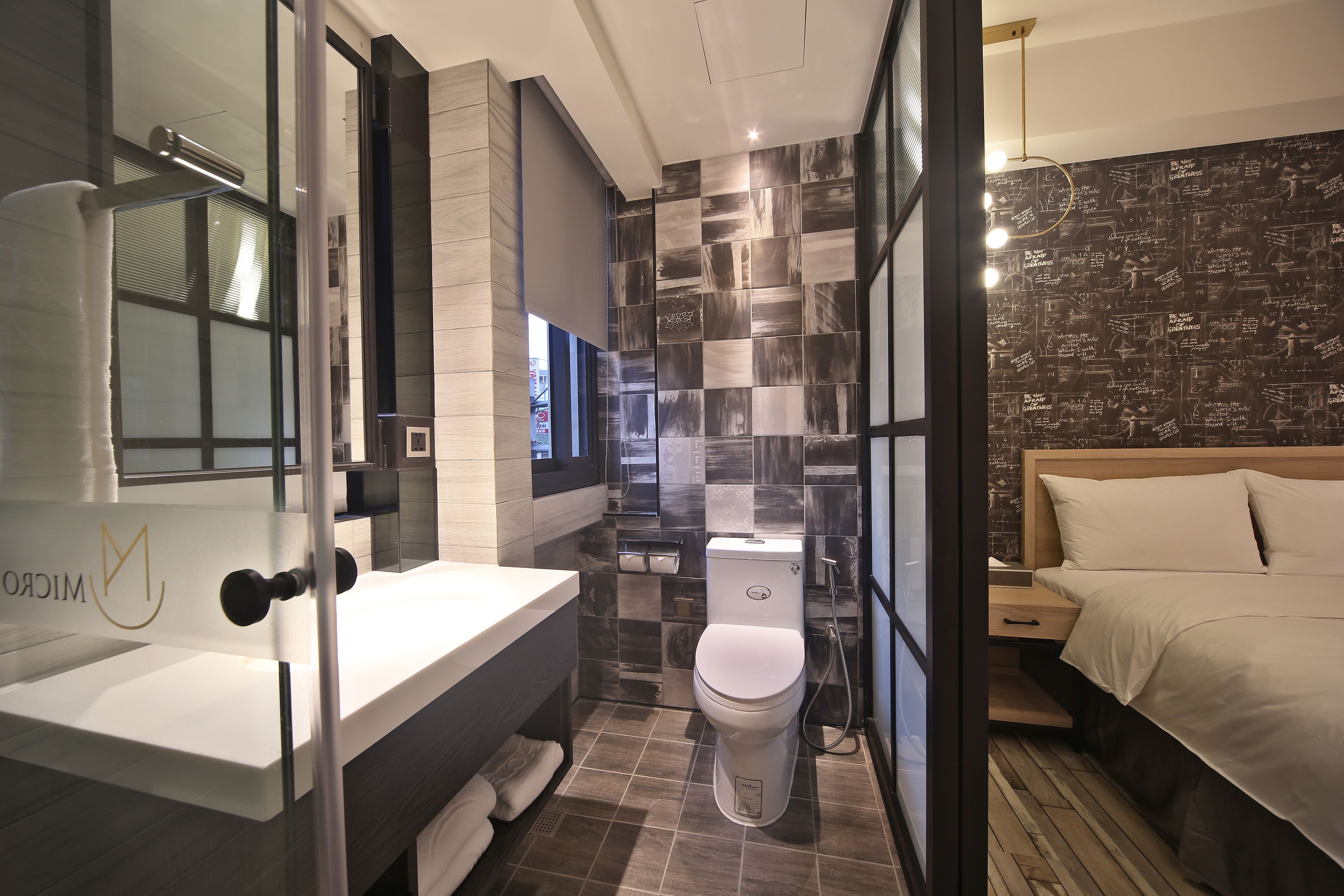 classic double room | bathroom | shower, hair dryer, slippers, towels