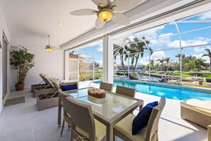 House, Multiple Beds (Relaxing waterfront home with pool an) | Pool | A heated pool