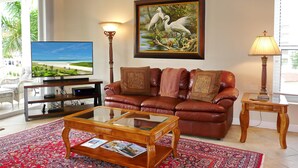 Condo, Multiple Beds (Three-Bedroom Cottage) | Living area - Caxambas South Beach Terrace (Marco Island)