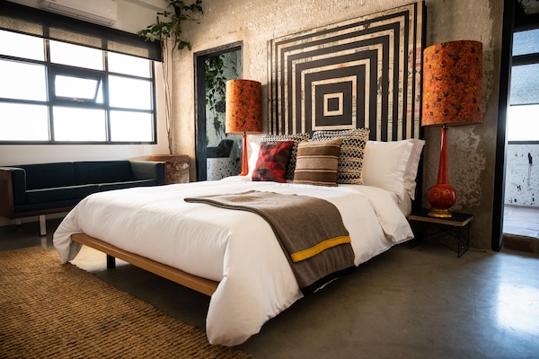 1 habitación, caja de seguridad en la habitación y cortinas blackout