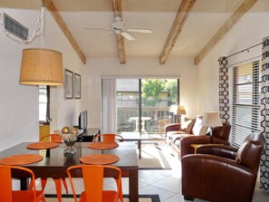 Condo, 1 Queen Bed with Sofa bed (Inviting condo with pool just a steps) | Living area - Inviting Condo With Pool Just a Steps From the Beach (Marco Island)