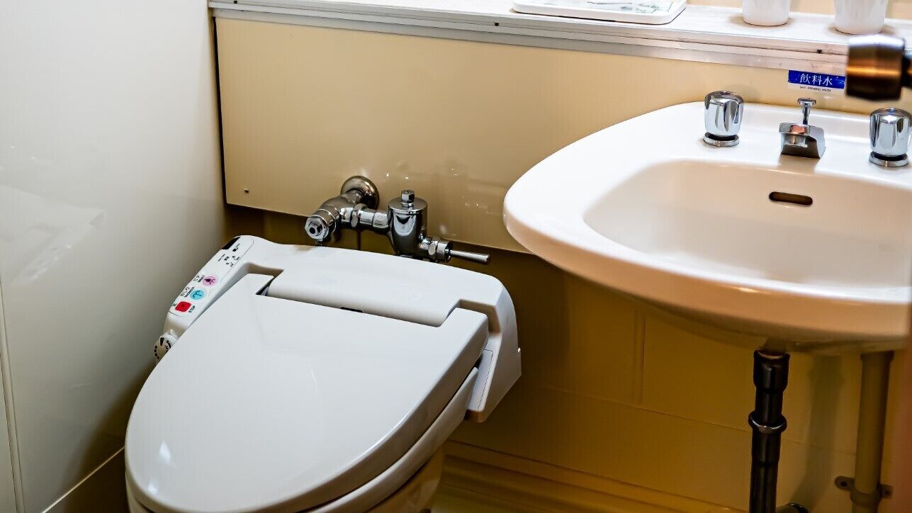 combined shower/bathtub, rainfall showerhead, free toiletries