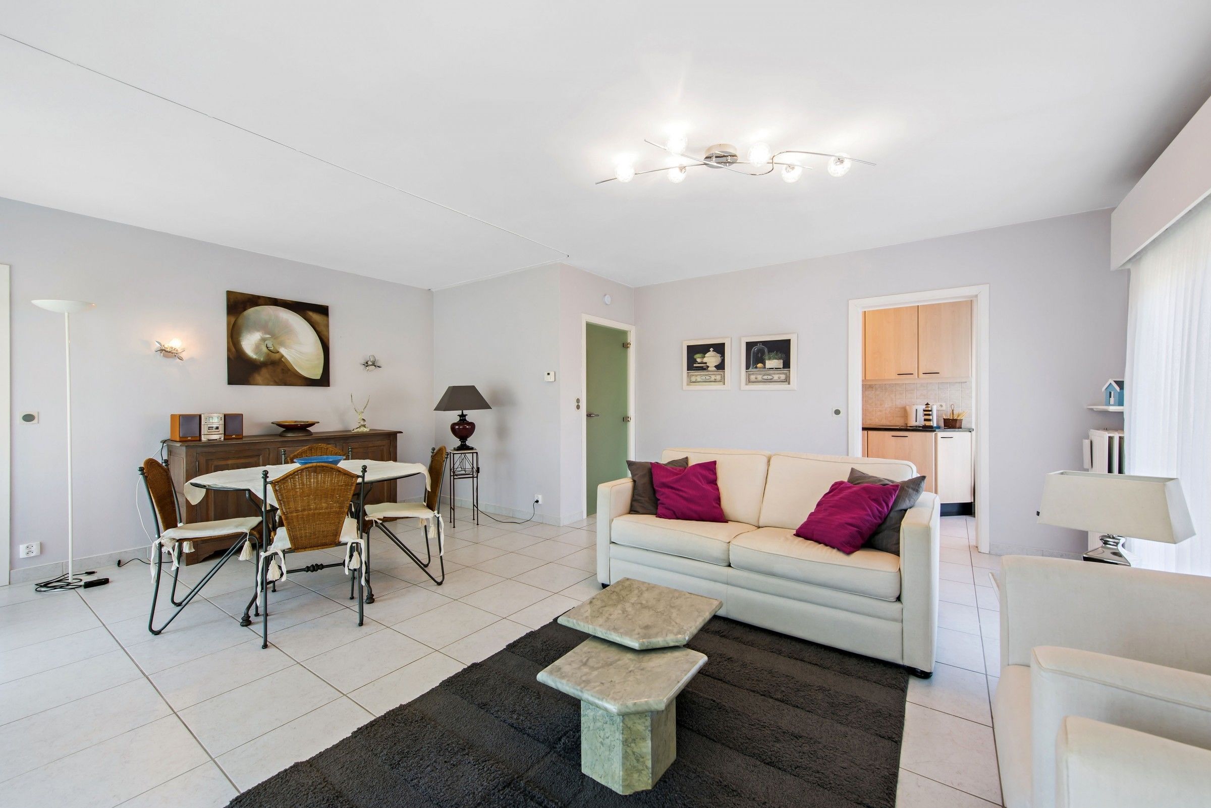 Apartment, 1 Bedroom (Etoilée GV04) | Living room | Flat-screen TV, DVD player