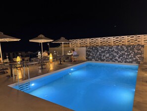 Outdoor pool - The Noverian Antama Organic Beach Resort Chania with Outdoor Heated Pool (Chania)