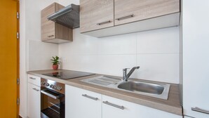 Classic Apartment, 2 Bedrooms, Kitchen, Ground Floor | Private kitchen | Electric kettle - Domovoj Apartments and Rooms (Medvode)