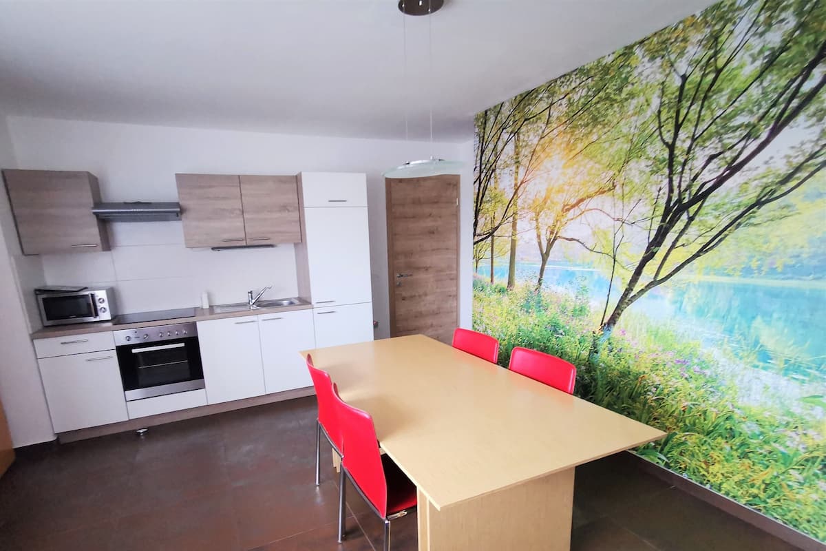 Classic Apartment, 2 Bedrooms, Kitchen, Ground Floor | Private kitchen | Electric kettle