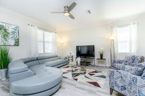 House, Multiple Beds | Living area