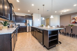 House, Multiple Beds | Private kitchen