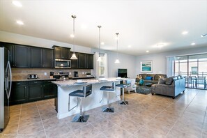 House, Multiple Beds | Private kitchen