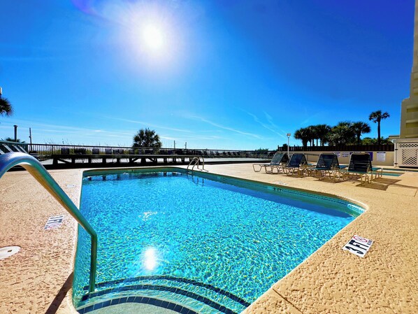 Piscina coperta, una piscina riscaldata