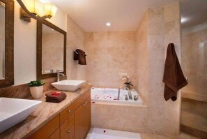 Hair dryer, towels