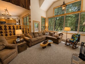 TV, fireplace, video games, DVD player - Pet Friendly Riverfront Cabin (Durango)