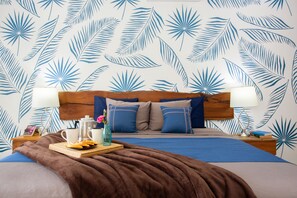 1 bedroom, Egyptian cotton sheets, in-room safe, laptop workspace - Poolside Villa with Resort Vibes, A/C, and Parking at Stingray Villa in Cozumel (Cozumel)