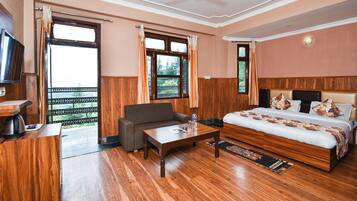 Deluxe Room With Balcony (Mountain View) | Blackout curtains, soundproofing, iron/ironing board, free WiFi