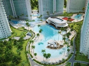 Outdoor pool, a lap pool