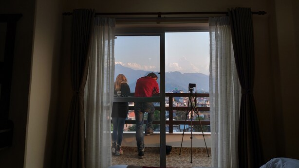 View from room - Hotel Snow Peak (Pokhara)