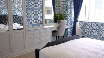 Luxury Penthouse, City View | Individually decorated, individually furnished, desk, blackout drapes