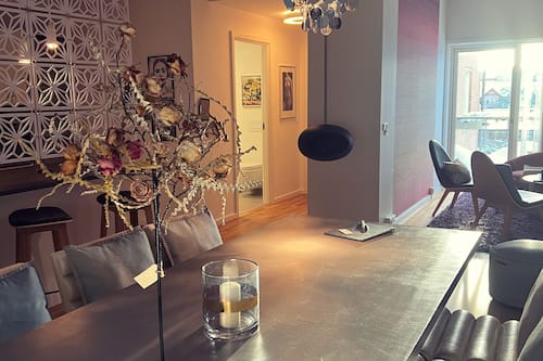 Luxury-Suite, 1 Schlafzimmer, Stadtblick | Eigene Küche | Großer Kühlschrank, Geschirrspüler, Espressomaschine