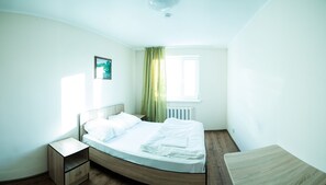 Economy Double Room, 1 Double Bed | Desk, iron/ironing board, free WiFi, bed sheets - Hostel Nomad 4x4 (Astana)