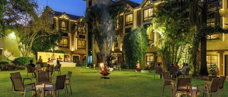 Front of property – evening/night