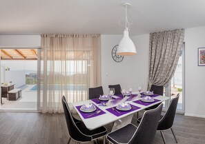 Deluxe-Villa, Meerblick | Wohnbereich