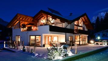 Front of property – evening/night