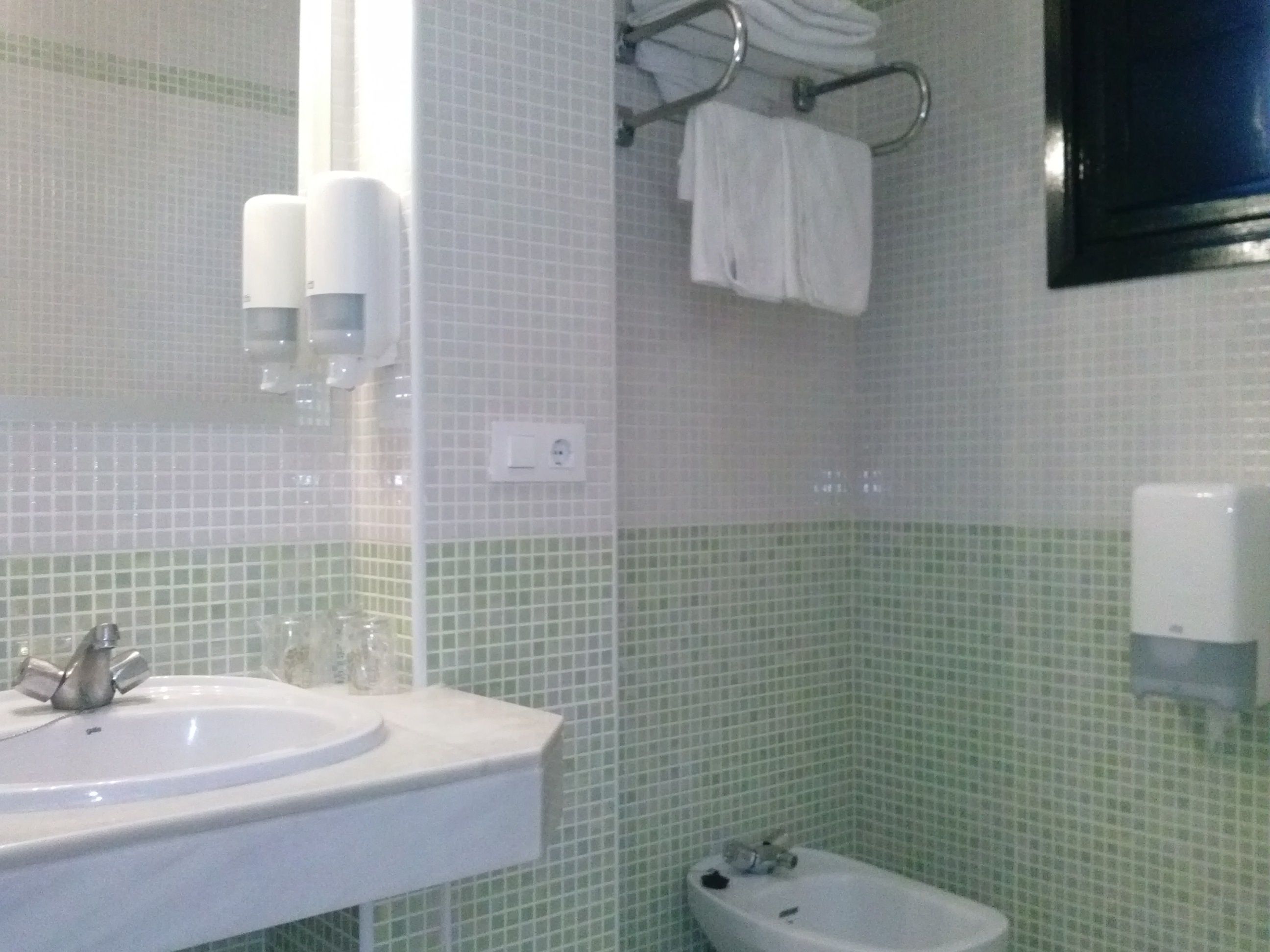 triple room | bathroom | deep-soaking bathtub, bidet, towels, soap