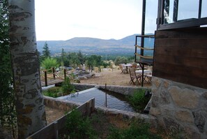 Uitzicht vanuit accommodatie