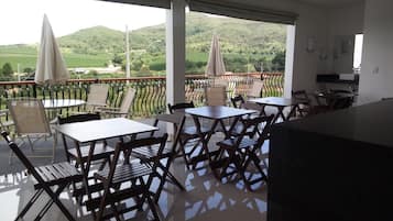 Área externa para banquete