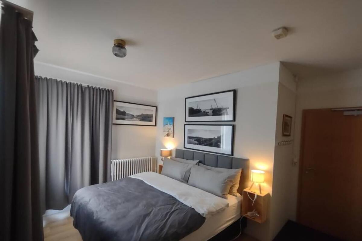 Double Room, Shared Bathroom | Desk, laptop workspace, blackout drapes, iron/ironing board (on request)