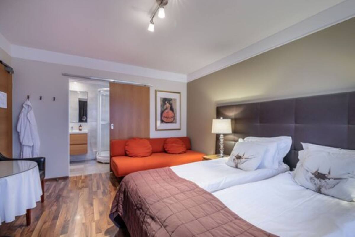 Deluxe Double Room, Private Bathroom | Desk, laptop workspace, blackout drapes, iron/ironing board (on request)