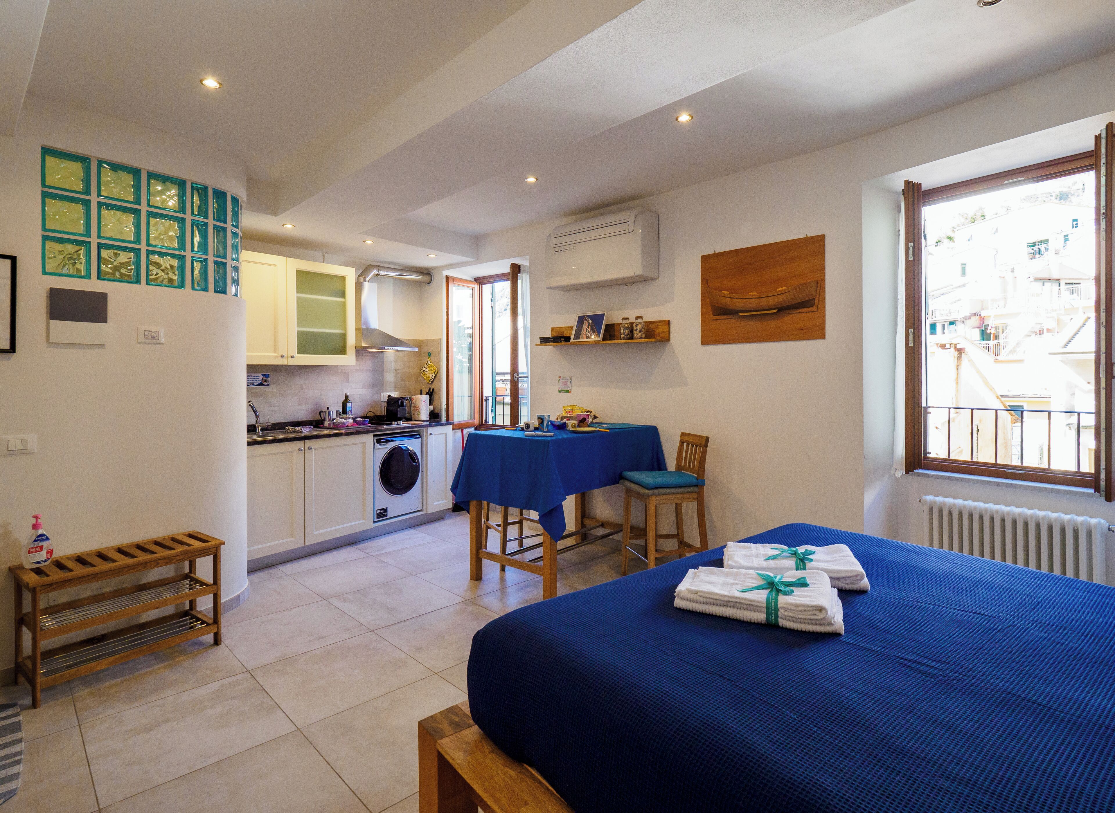 Deluxe-Studio, 1 Queen-Bett, Kochnische (2) | Bettwäsche aus ägyptischer Baumwolle, hochwertige Bettwaren