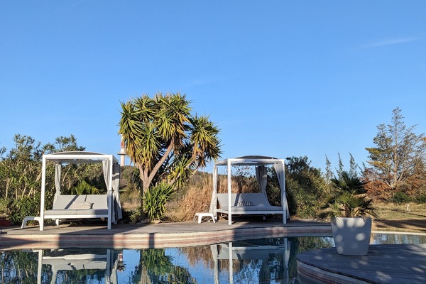 Piscine extérieure, piscine chauffée